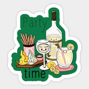 Cute Food - Party Time! Sticker